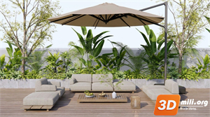 Outdoor Sofa Skp Files